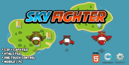 Sky fighter c3p i capx i html5 game codermarket.png
