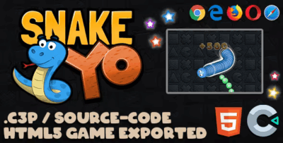 Snake yo html5 game with construct 3 file codermarket.png