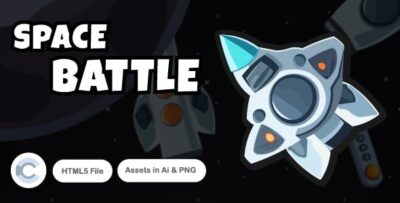 Space battle endless game construct 3 codermarket.jpg
