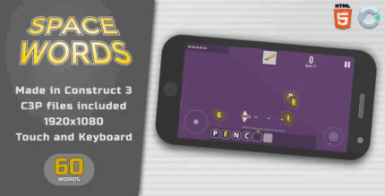 Space words html5 educational game codermarket.png