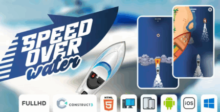 Speed over water html5 game construct3 codermarket.png