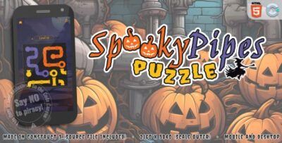 Spooky pipes puzzle html5 puzzle game codermarket.jpg