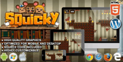 Squicky html5 platform game codermarket.png
