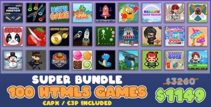 Super bundle 100 html5 games with source code codermarket.jpg