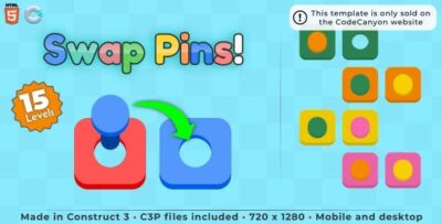 Swap pins html5 casual game codermarket.jpeg