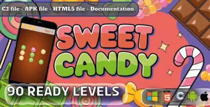 Sweet candy casual puzzle game html5 construct 3 codermarket.jpg