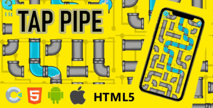Tap pipe html5 construct 3 game codermarket.png