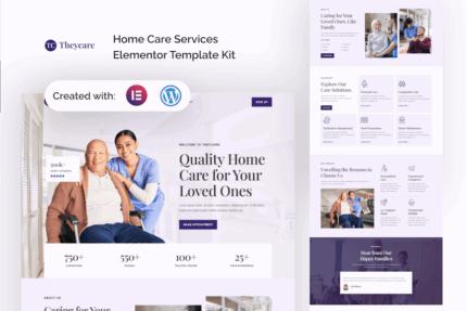 Theycare home care services elementor template kit gplpixel.png