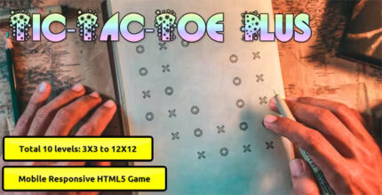 Tic tac toe with 10 levels codermarket.jpg