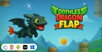 Toothless dragon flap construct 3 html5 codermarket.jpg