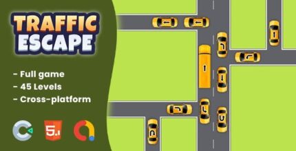 Traffic escape html5 game construct 3 codermarket.jpg