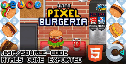 Ultra pixel burgeria html5 construct 3 game codermarket.png