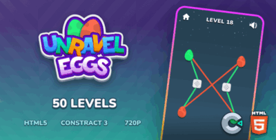 Unravel eggs 50 levels construct 3 c3p codermarket.png