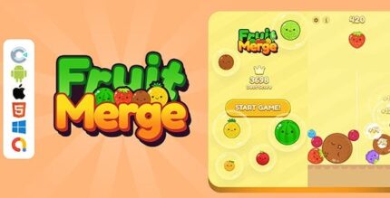 Watermelon fruit 2048 html5 game construct 3 codermarket.jpeg