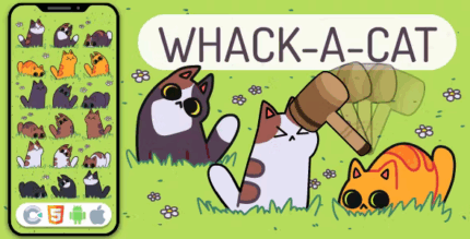 Whack a cat html5 game construct 3 codermarket.png