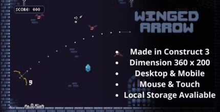 Winged arrow html5 game not c3p file codermarket.jpg