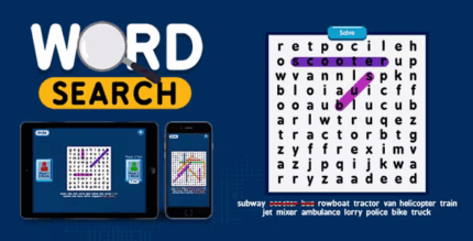 Word search html5 game codermarket.png