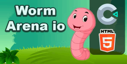 Worm arena io html5 game c3p codermarket.png