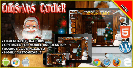 Xmas catcher html5 arcade game codermarket.png