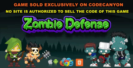 Zombie defense html5 mobile game c3p codermarket.png