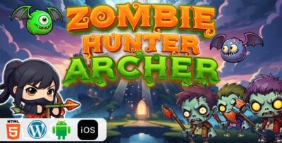 Zombie hunter archer html5 construct3 game codermarket.jpg
