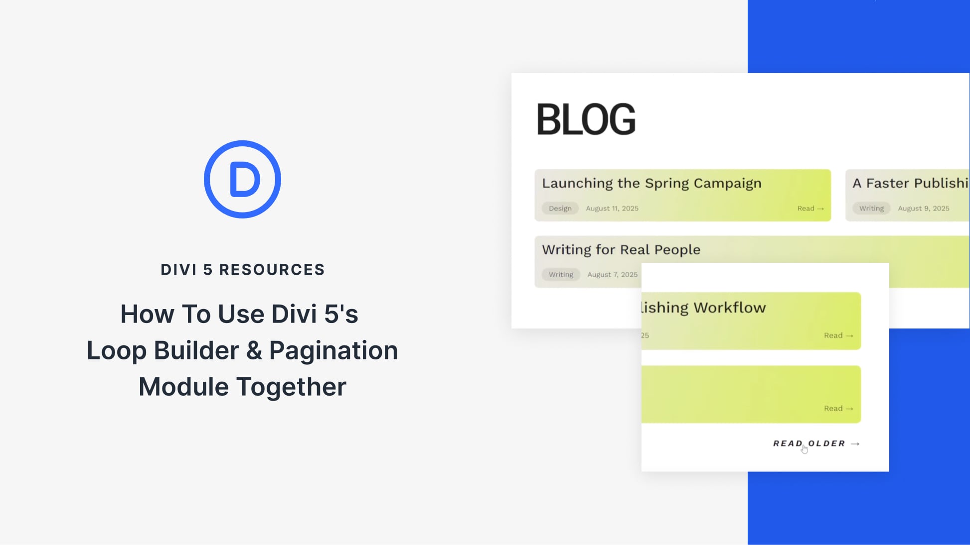 How To Use Divi 5's Loop Builder & Pagination Module Together