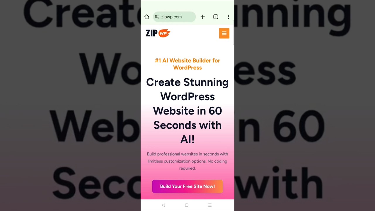 #1 AI Website Builder for WordPress | Create Websites in 60 Seconds  #website #tutorial #design