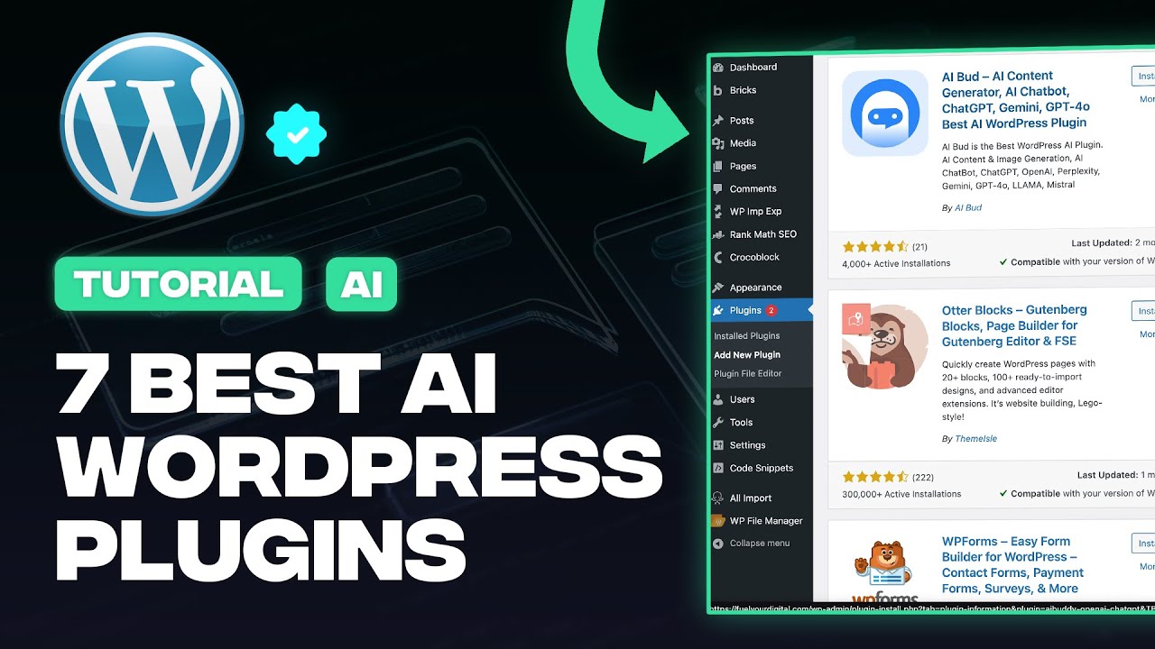 7 Best AI Plugins for WordPress in 2025