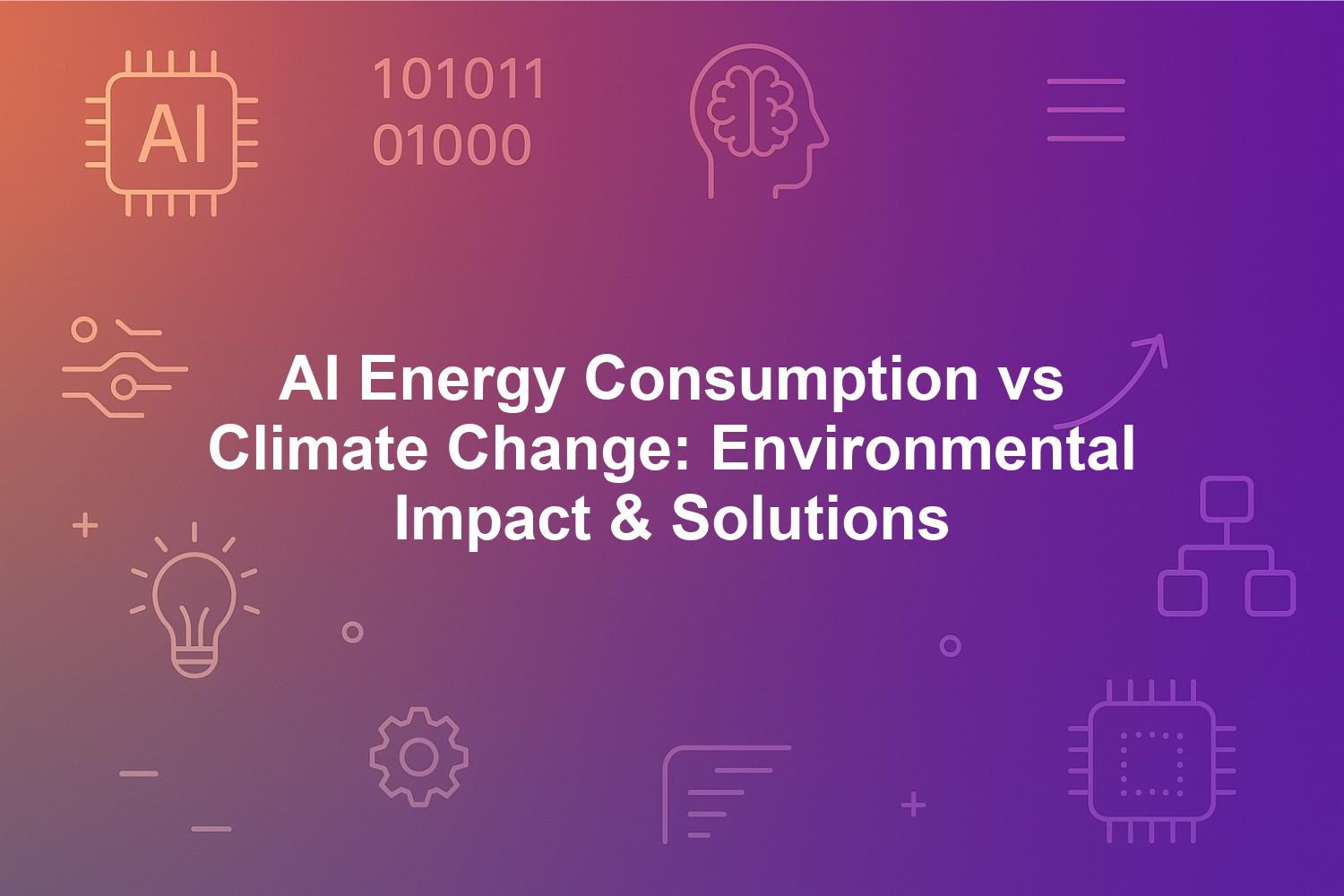 AI Energy Consumption vs Climate Change: Environmental Impact & Solutions