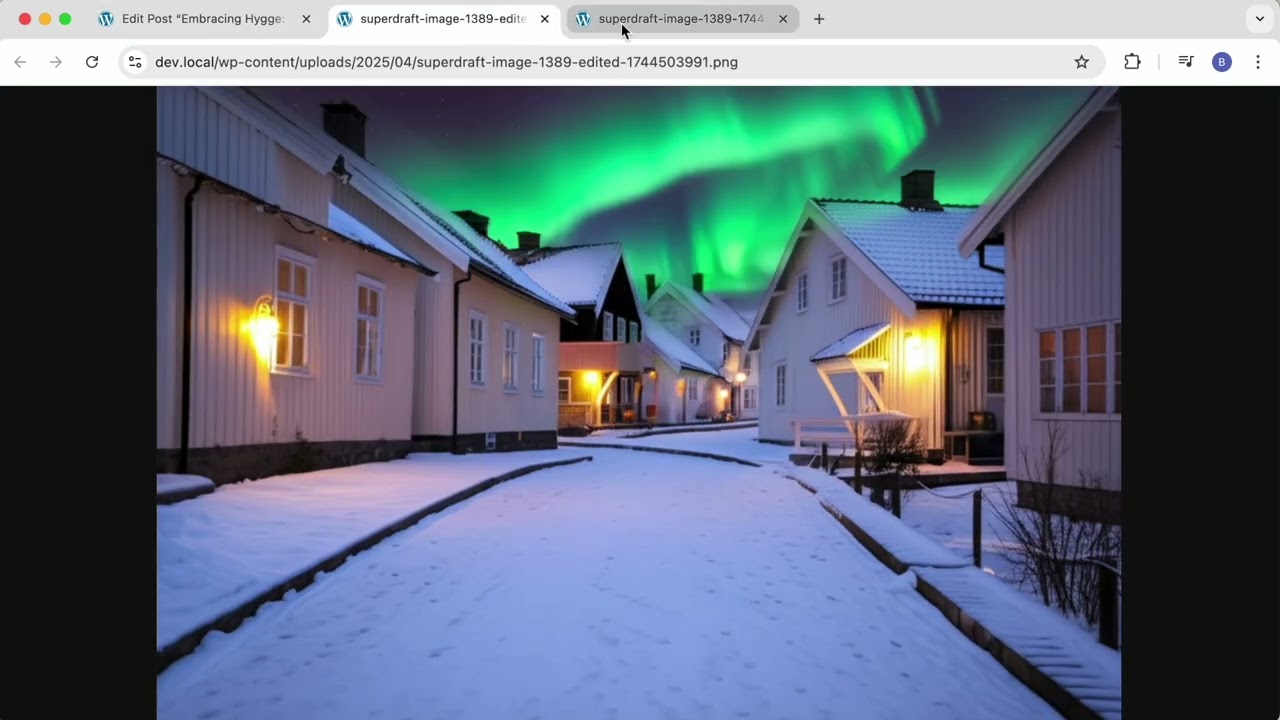 AI image editing inside WordPress for free