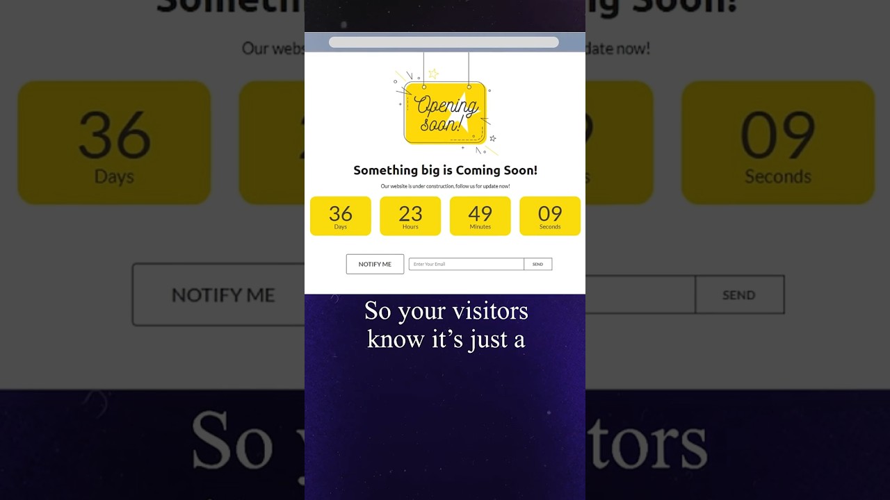 Coming Soon Page or Maintenance Mode in WordPress!