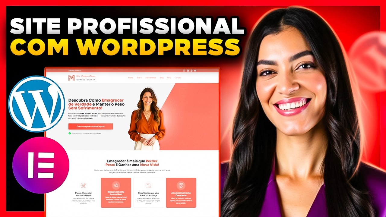 Como CRIAR UM SITE no WordPress e Elementor Grátis [Site Profissional do Zero - passo a passo]