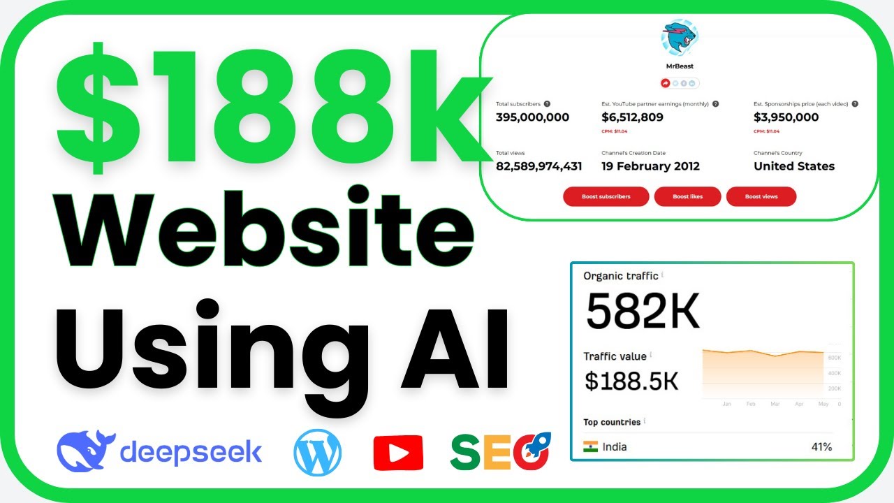 🚀 DeepSeek AI Passive Income Website Tutorial 💰