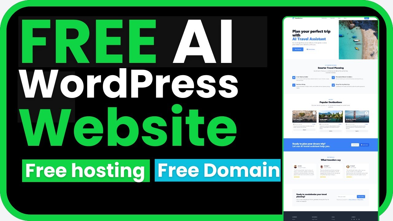 🔥 FREE Gutengerg WordPress AI Website in 10 Minutes! (No Coding + Free Hosting) 2024