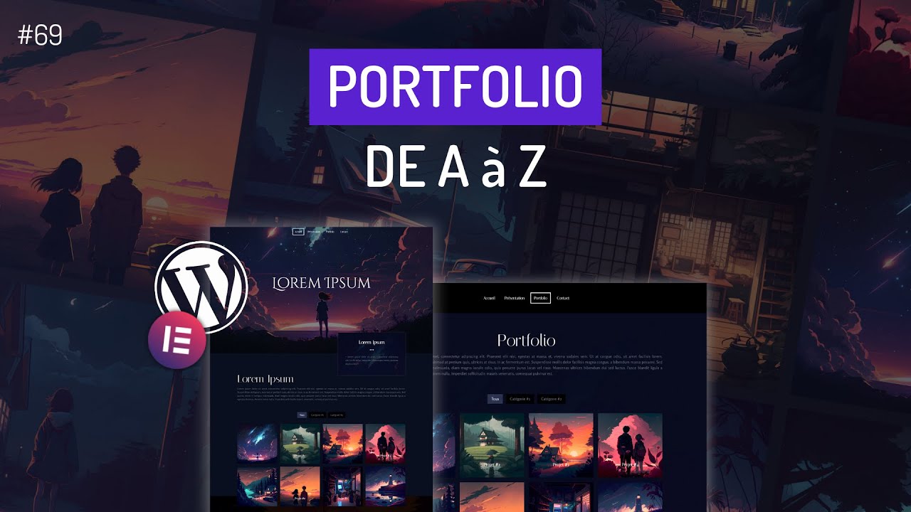 Formation WordPress 2025 : Créer un Portfolio créatif de A à Z (100% GRATUIT - Elementor)