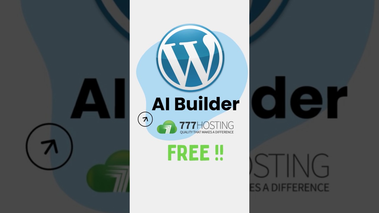 Free Website with Ai 🔥 AI Builder #shorts #wordpress