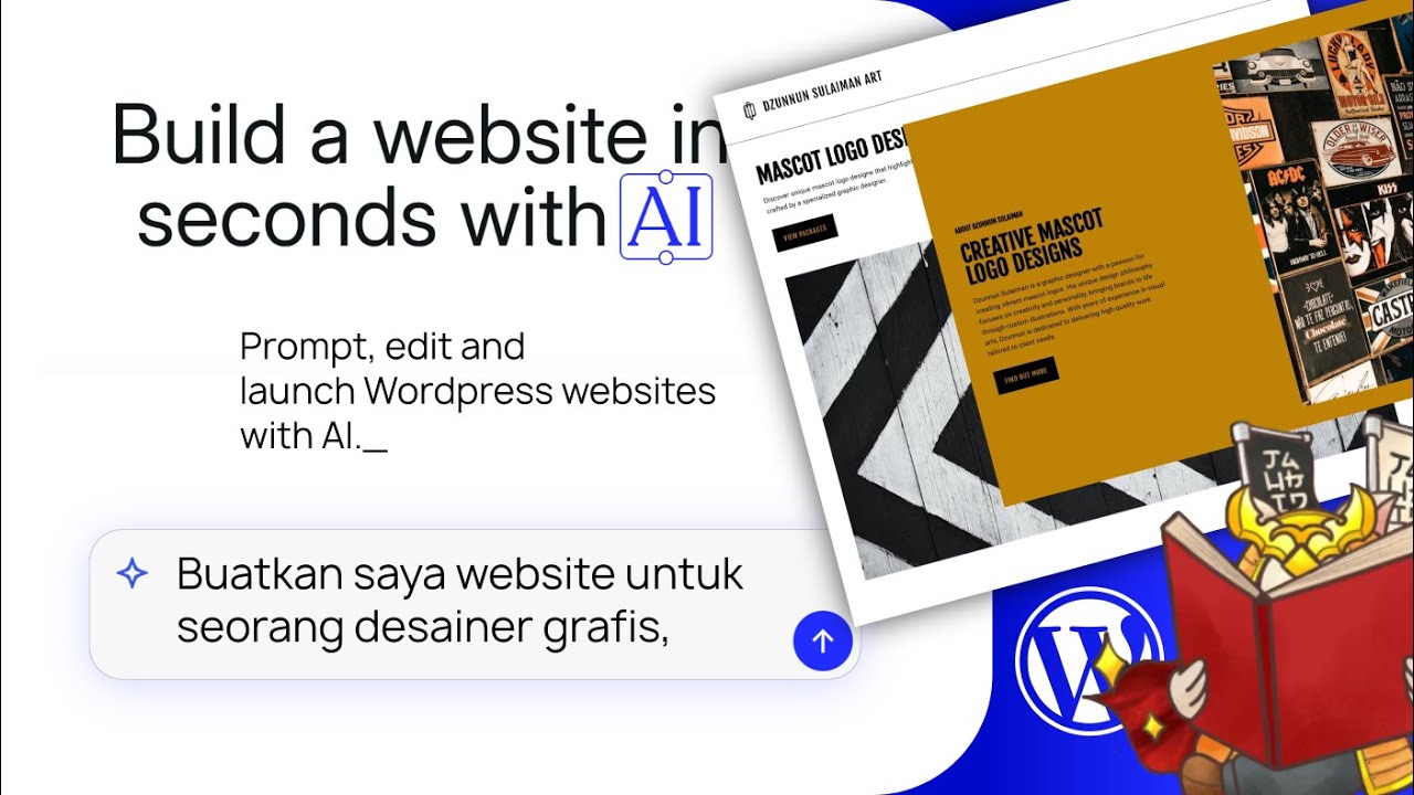 GAK PAKE LAMA!, Cara Buat Website Wordpress MUDAH dengan AI Terbaru