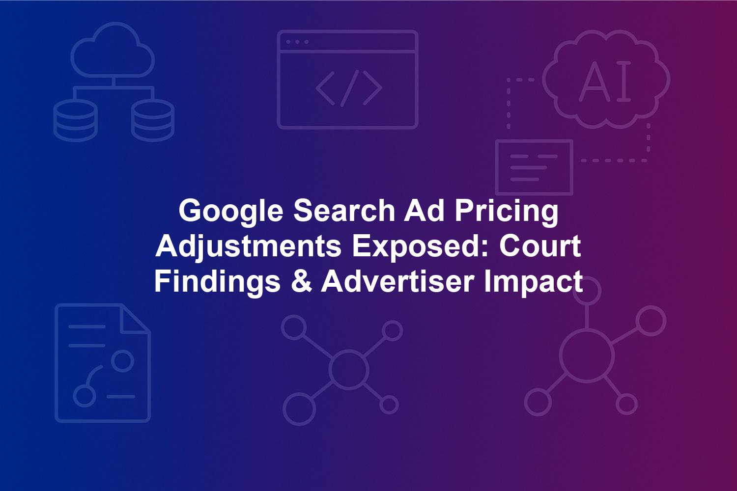 Google Search Ad Pricing Adjustments Exposed: Court Findings & Advertiser Impact
