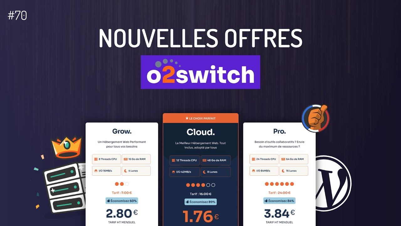 Guide des nouvelles offres o2switch (hébergement WordPress)