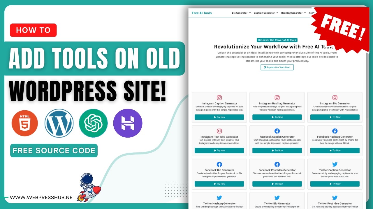 How To Add AI Tools on WordPress! 🤖