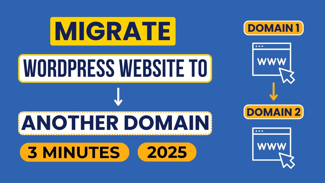 How To Migrate Wordpress Site to Another Domain 2025 | Migrate WordPress to Another Domain