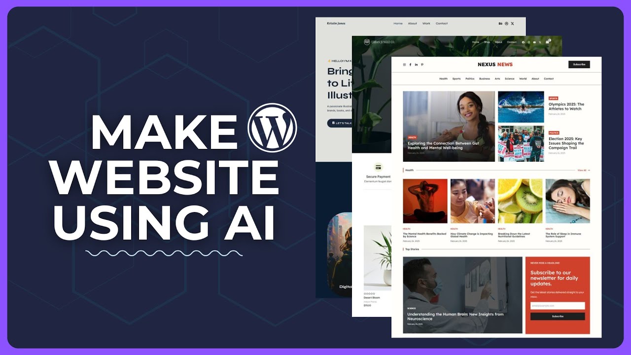 How to Build a Wordpress website using AI