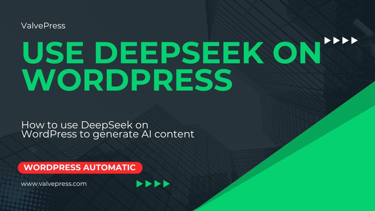 How to use DeepSeek on WordPress to generate AI content