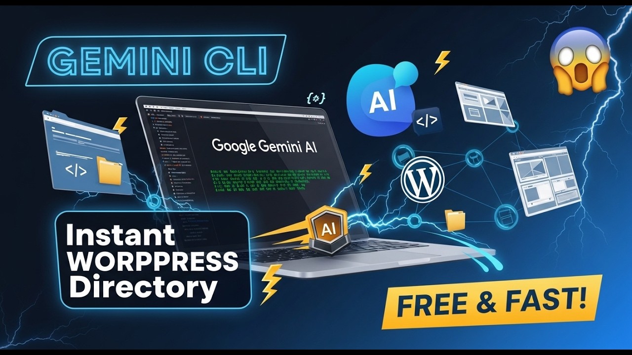 I Built A WordPress Directory in 5 Minutes: Google's NEW Gemini CLI