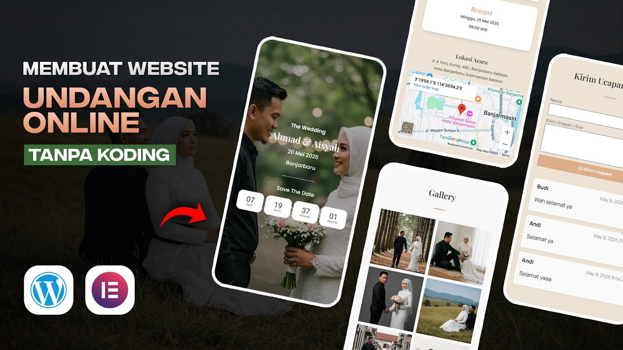 Membuat Website Undangan Online Dari 0 Tanpa Koding - WordPress + Elementor