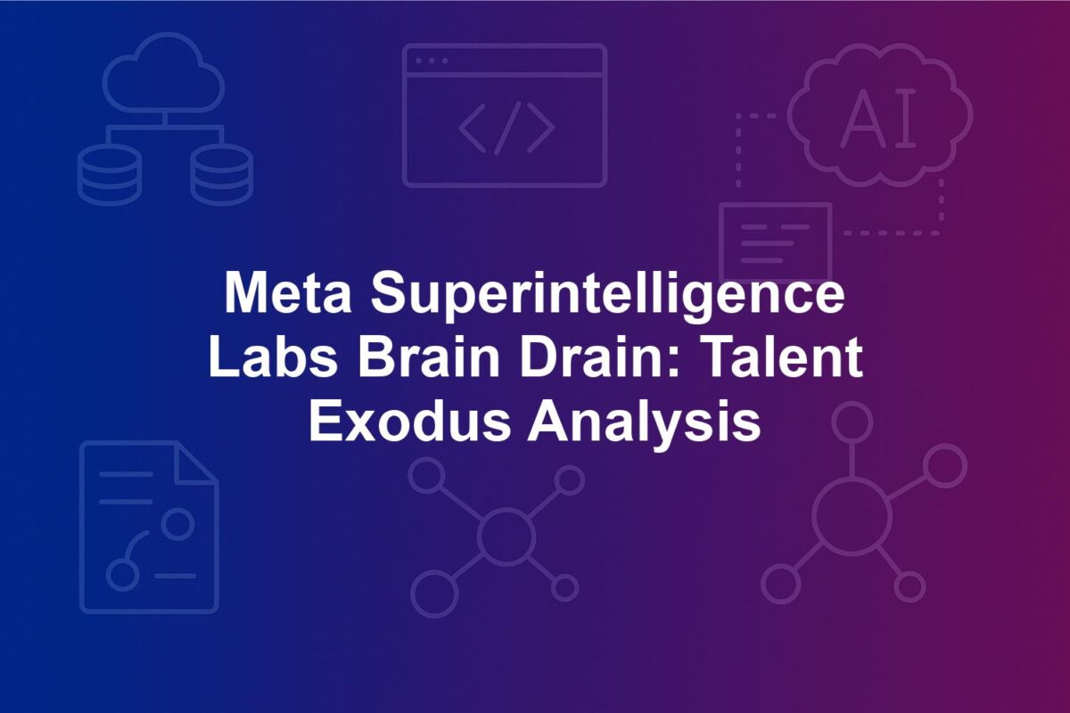 Meta Superintelligence Labs Brain Drain: Talent Exodus Analysis