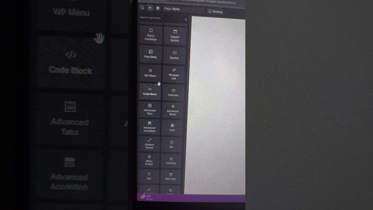 Oxygen Builder 6 Elements view #WordPress #wordpressdevelopment #oxygenbuilder #oxygen6