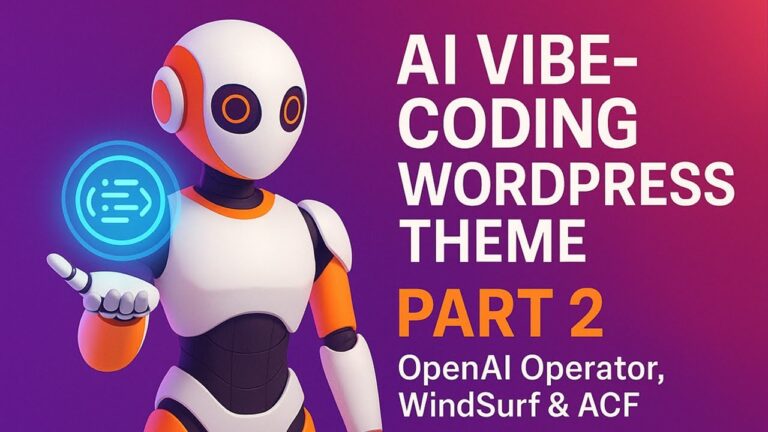 Part 2 of AI Vibe‑Coding a WordPress Theme — Full Windsurf & Cascade ...