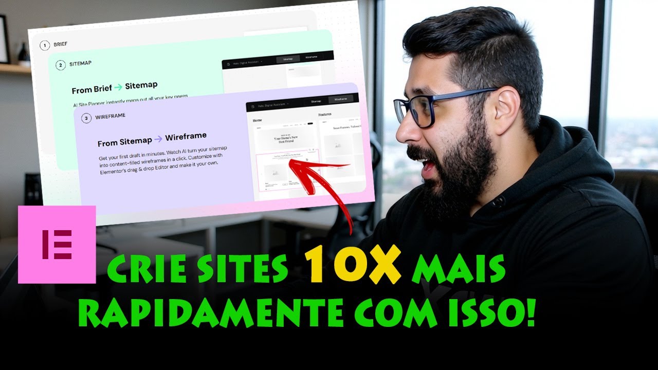 Site Planner Elementor AI - A Melhor Coisa Que O Elementor Já FEZ Para Criadores de Sites!