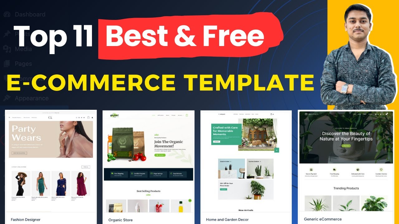 Top 11 Best Free E-commerce Website Templates🔥 WordPress 2025